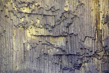 Columnar jointed (andesitic) lava prisms at the Glaronisia islets off the north coast of Milos, Greece (Photo: Tom Pfeiffer)