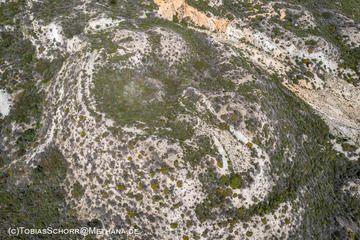 One of the most incredible, unique phreatic craters that exploded probably with hydrothermal explosions. (Photo: Tobias Schorr)