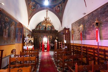 Inside the church Panagia Portiani. (Photo: Tobias Schorr)