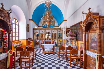 Inside the church Panagia Portiani in Zephyria village. (Photo: Tobias Schorr)