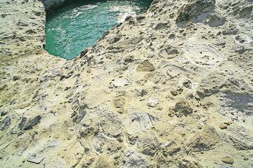 Geglättete Oberfläche der Bimsstein-Aschenablagerung (Photo: Tom Pfeiffer)