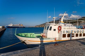 The ship that connects Nisyros with Yali and Cos island. MS Panagia Spiliani. (Photo: Tobias Schorr)