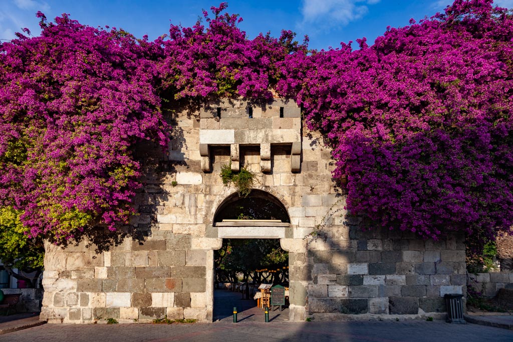 The famous entrance to the ancient market square of Kos town. (Photo: Tobias Schorr)