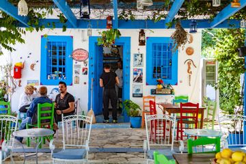 The café of the watermill in Zia on Kos island. (Photo: Tobias Schorr)