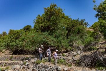 Hiking on Nisyros. (Photo: Tobias Schorr)