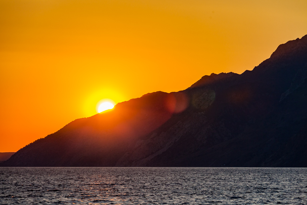 Sonnenuntergang über der Insel Kos. (Photo: Tobias Schorr)