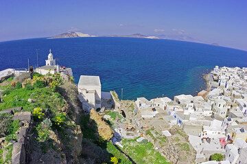 Panoramic view from the castle of Mandraki. Yali and Kos islands in the background. (c)