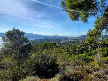View towards the high way to Corinth. (Photo: Tobias Schorr)