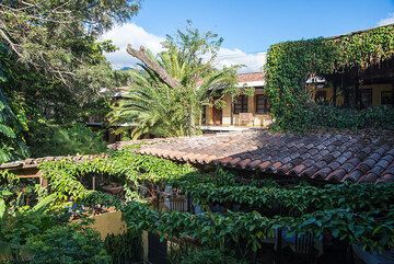 Our hotel's inner garden in Antigua (c)