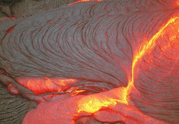 Kilauea volcano, July 2007: lava glow (c)