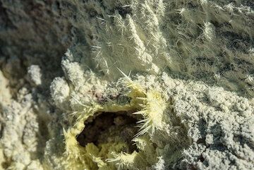 Sulfur needles... (Photo: Tom Pfeiffer)