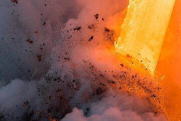 La même explosion une seconde plus tard. (Photo: Tom Pfeiffer)