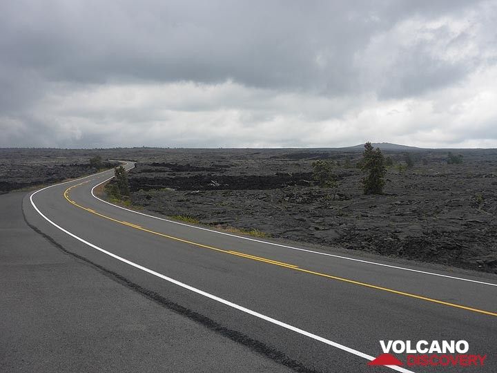 Jour 3 : Conduite le long de la route de la chaîne des cratères depuis la zone du sommet du Kilauea en passant par la limite ouest de la zone du rift oriental jusqu'à la côte. (Photo: Ingrid Smet)