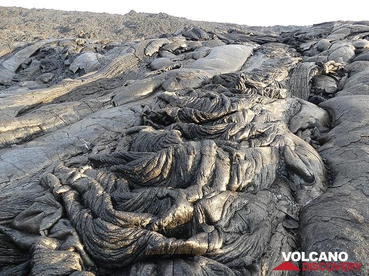 Pahoehoe lava textures (Photo: Ingrid Smet)