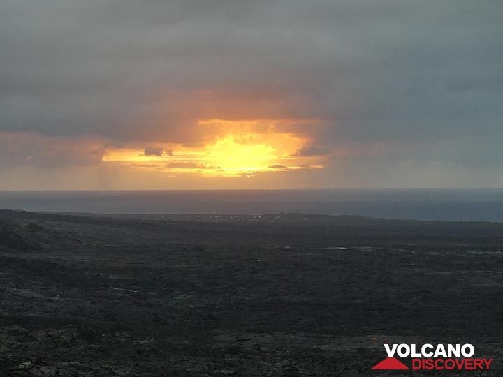 Sunrise kündigt einen weiteren abenteuerlichen Tag auf Big Island an (Photo: Ingrid Smet)