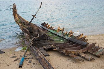 Boat skeleton. (Photo: Tom Pfeiffer)