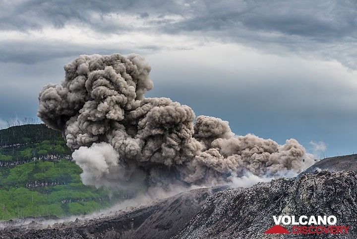 Eruption from the lower vent of Ibu volcano (Halmahera, Indonesia) (Photo: Tom Pfeiffer)