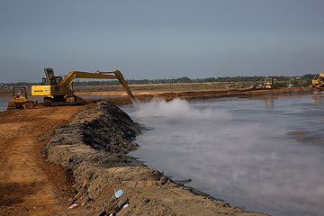 Le Sidoarjo boue flux (Java est), le 08 juillet (Photo: Tom Pfeiffer)