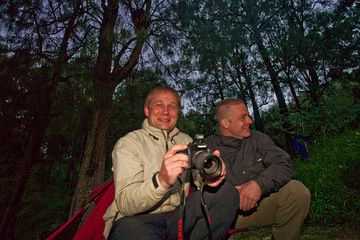 Christian & Stefan at the forest of Welirang (Photo: Tobias Schorr)