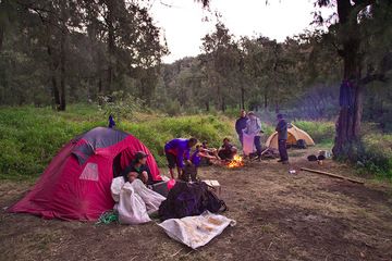 Our romantic camp at the Welirang area (Photo: Tobias Schorr)