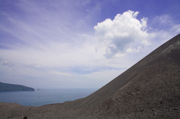 At the volcano Anak Krakatau (Photo: Tobias Schorr)