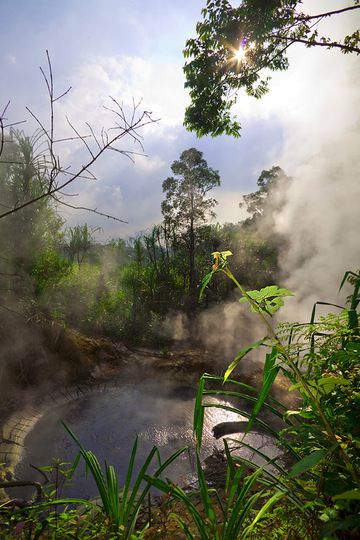 Bassin de boue bouillante à Cipanas (Photo: Tobias Schorr)