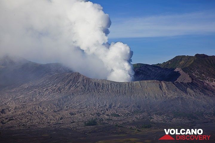 Der dampfende Krater des Bromo Vulkans (Photo: Tom Pfeiffer)