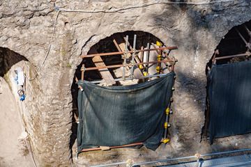 The ancient boat houses, where many people tried to find a shelter before the pyroclastic flows of Vesuvius eruption took their lives. (Photo: Tobias Schorr)