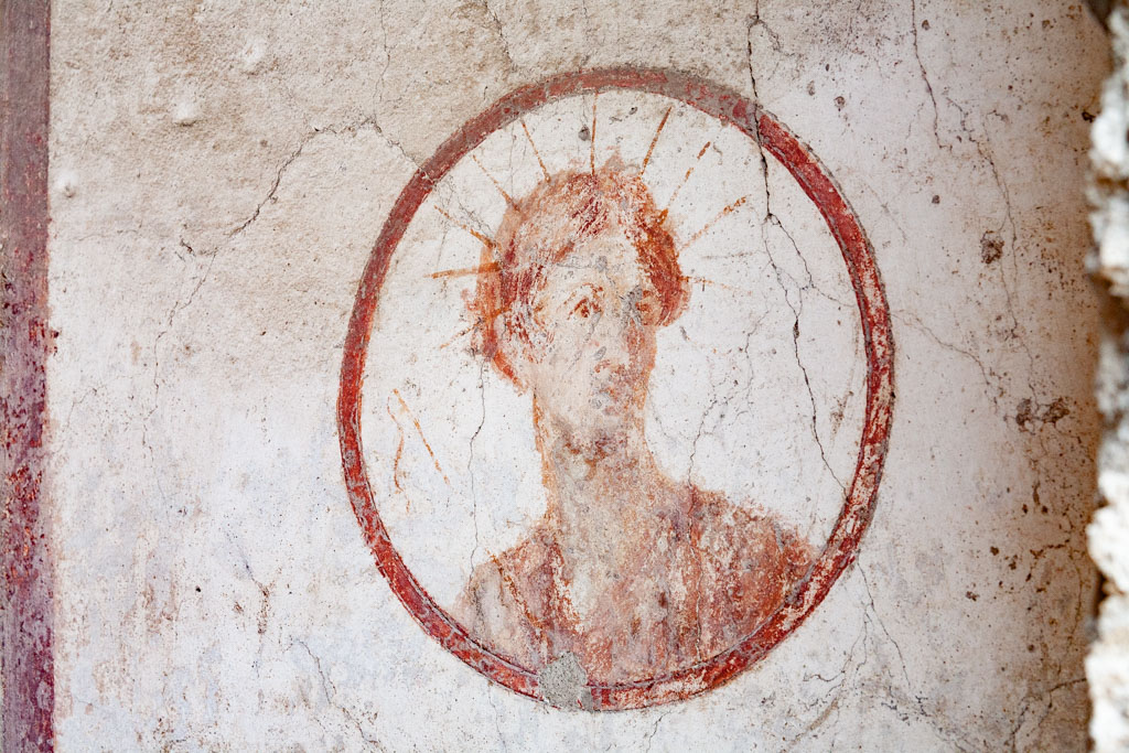 A Roman portrait in an villa of Pompeji. (Photo: Tobias Schorr)