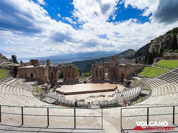 Das antike griechische Theater in Taormina. (Photo: Tobias Schorr)