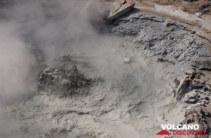 Une mare de boue vigoureusement bouillante. (Photo: Tom Pfeiffer)