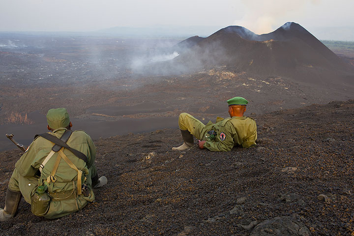 Guards watching the activity. (Photo: Tom Pfeiffer)