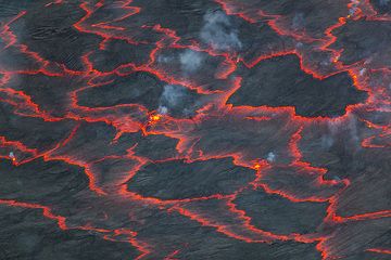 Les formes des plaques sur le lac sont en constante évolution, un spectacle fantastique à regarder pendant des heures ! (Photo: Tom Pfeiffer)