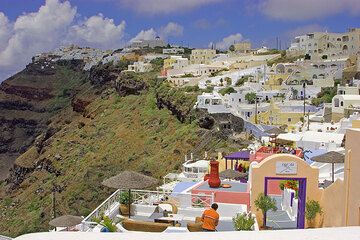 Die Hauptstadt von Santorin, Fira (c)