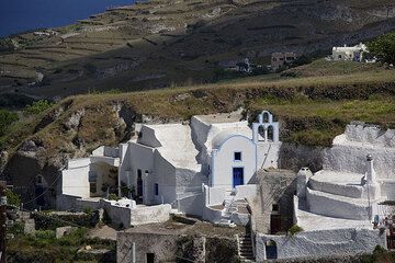 Maisons traditionnelles à Mesa Gonia (Photo: Tom Pfeiffer)