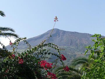 The next morning is a perfectly clear sunny autumn day, great conditions to hike up to the volcano's summit in the afternoon! (Photo: Ingrid Smet)