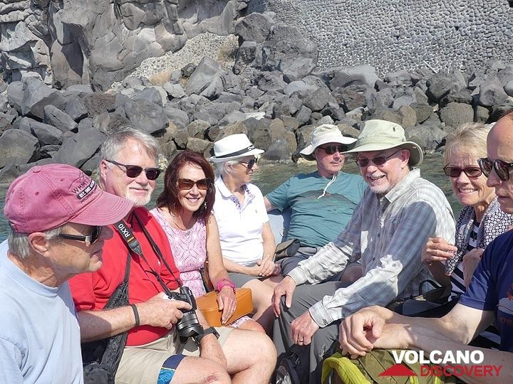 We continue our private boat trip around Stromboli ... (Photo: Ingrid Smet)