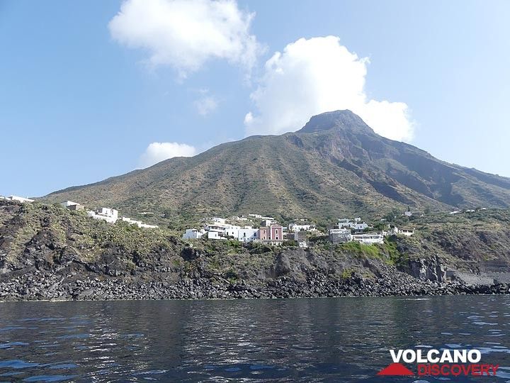 À la pointe sud-ouest de Stromboli se trouve le deuxième village de l'île, Ginostra. (Photo: Ingrid Smet)