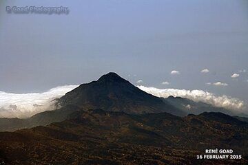 Volcan Tacana vu du ciel. À 4 064 m d'altitude, il marque la frontière entre le Mexique et le Guatemala. Le volcan est entré en éruption pour la dernière fois en 1986. (Photo: RGoadPhotography)