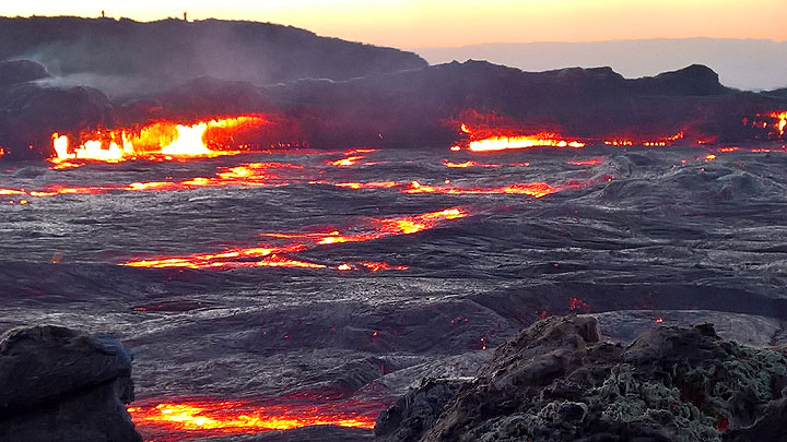 Erta Ale volcano's lava lake (29 Dec 2016) (Photo: Jens-Wolfram Erben)
