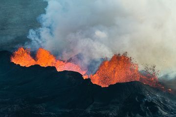 _0062169_4_star_small.jpg<br>Eruzione Fissue fuori in aereo da Bardarbunga eruzione nella zona di Holuhraun. (Photo: AndreasIrgang)