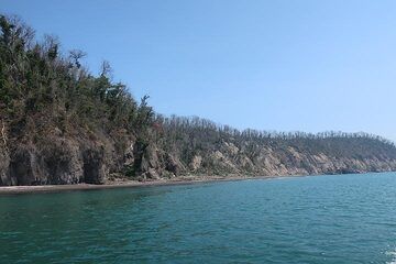Western coast of Panjang island with vegetation slowly recovering (Photo: AndreyNikiforov)