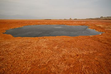 Black lake at Dallol (Photo: Dietmar)