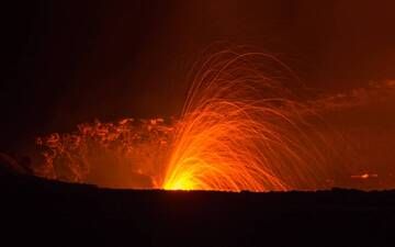 The active lava lake of Erta Ale volcano, Danakil depression (Ethiopia) in Dec 2013 (Photo: Dominik Voegtli)