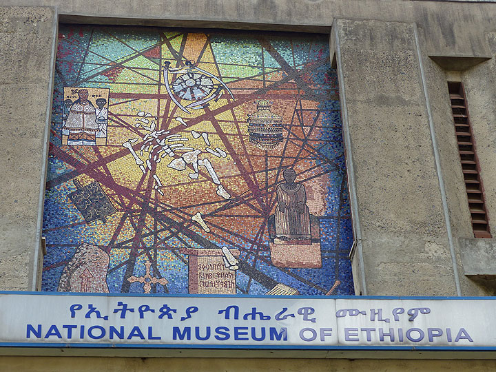 DAY 13: Flight Mekele to Addis Ababa - ... followed by a visit to the small Nnational Museum of Ethiopia... (Photo: Ingrid)