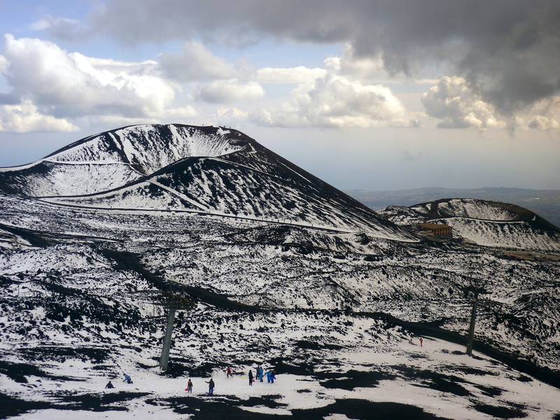 Die Silvestri-Krater des Ätna von der Seilbahn aus gesehen, Sizilien, Italien (Photo: Janka)