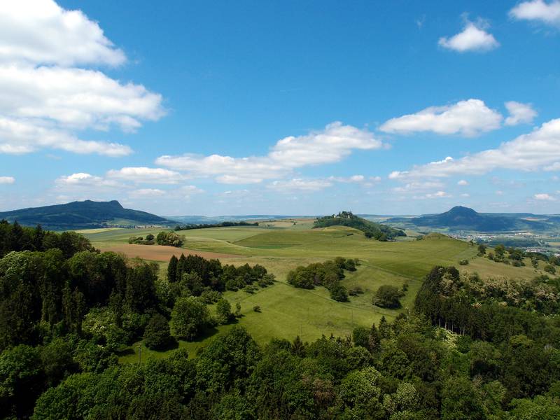 The volcanic landscape of Hegau near Lake Constance, Germany (Photo: Janka)