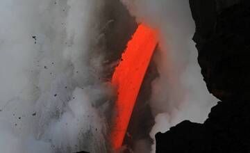 Kilauea Lava Hose by day. (Photo: KatSpruth)