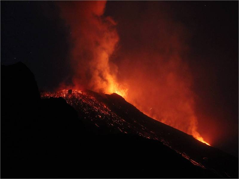 Stromboli im Ausbruch am 5. Juli 2012 (Photo: LaurentLupini)