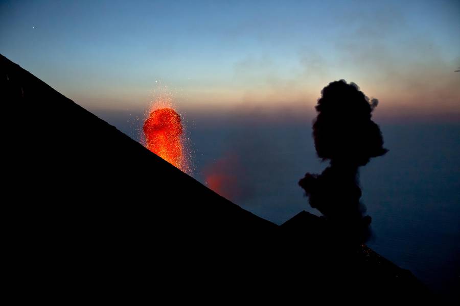 Vulkan Stromboli (Italien) August 2013 (Photo: Martin Hertel)